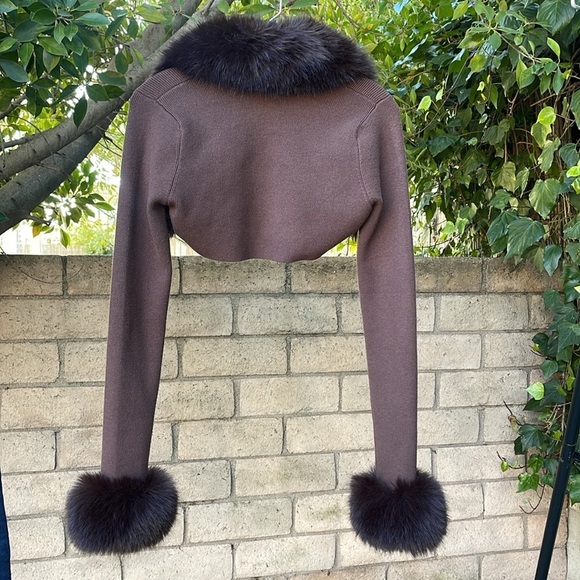 Danielle Guizio Faux Fur Knit Bolero REVOLVE Large - Picture 10 of 10